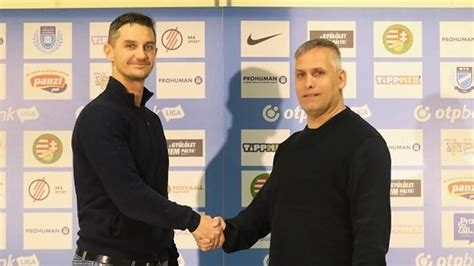 Lucsánszky Tamás portréja az MTK edzői bemutatásakor