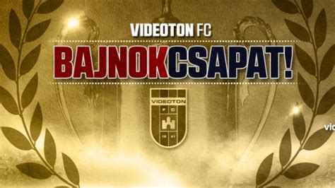 A Videoton FC stadionja a csapat emblémájával