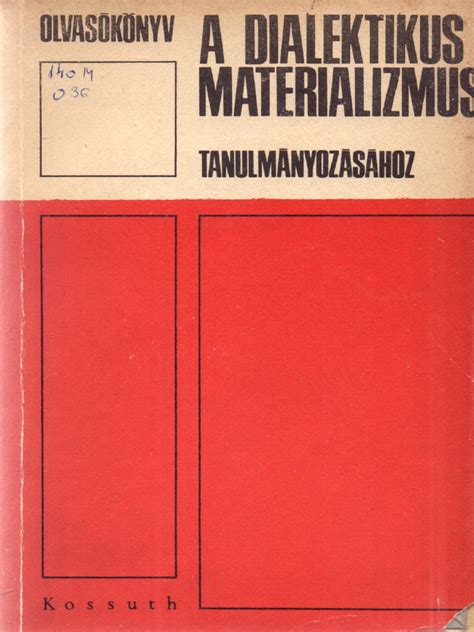 A dialektikus materializmus vázlata