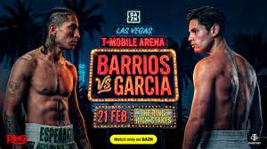 Ryan Garcia bokszoló akcióban a ringben