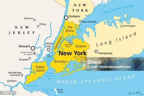 Staten Island és a környező területek térképe