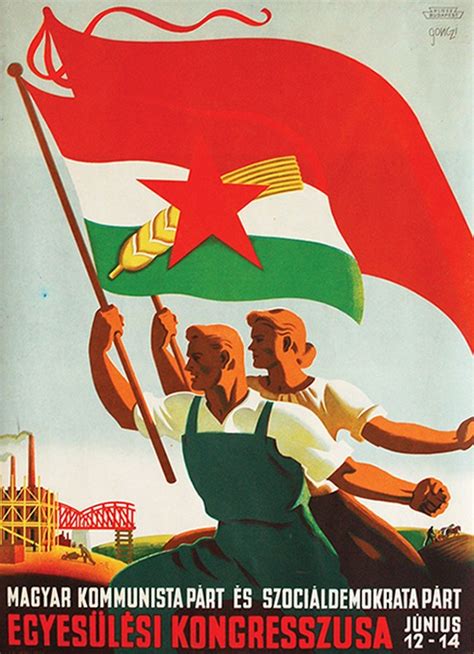 Plakát: 1950-es évekbeli magyar ifjúsági mozgalom és munka