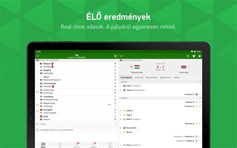 Eredmenyek app screenshot