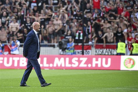 Marco Rossi szövetségi kapitány nyilatkozik egy mérkőzés után