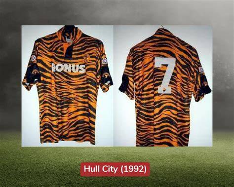 Hull City 1992-es tigrismintás meze