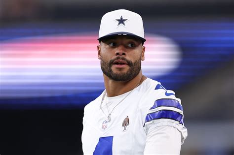 Dak Prescott, a Dallas Cowboys irányítója a pályán