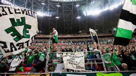 Ferencvárosi szurkolók Moszkvában