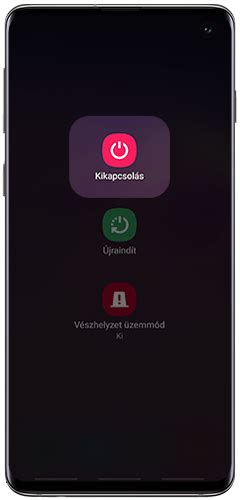 Az Android telefon ikonja biztonságos módban