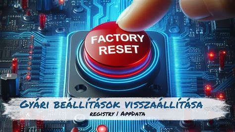 A gyári beállítások visszaállításának ikonja