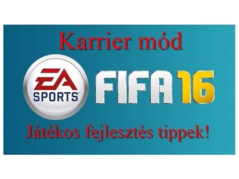 FIFA 16 karrier mód edzésterv séma