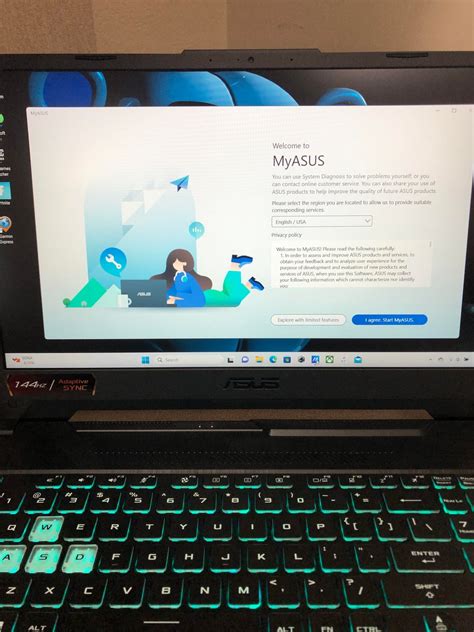 MyASUS VRAM beállítási felület