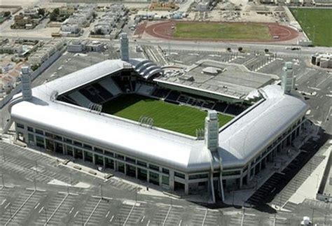 A Jassim bin Hamad Stadion légi felvétele és környezete