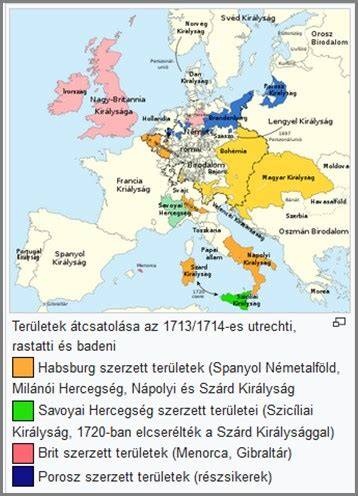 Európa térképe a spanyol örökösödési háború idején
