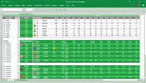Példa Excel sport sablonra