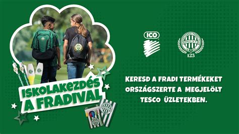 Fradi iskolaszer kollekció bemutatása a Tesco polcain