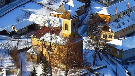 Panoráma Oberwölz városára télen