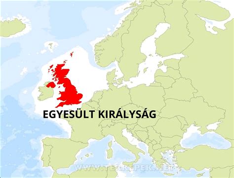 térkép az Egyesült Királyságról a két város megjelölésével