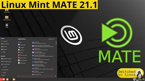 Linux Mint 21.1 Mate asztali környezet