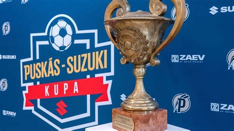 A Puskás-Suzuki-kupa logója vagy egy mérkőzésről készült fotó