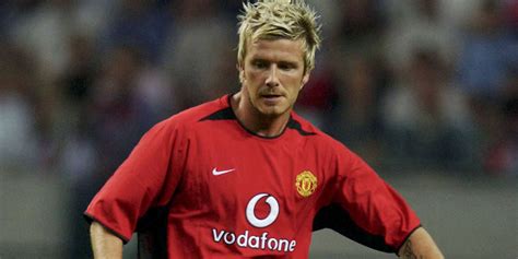 David Beckham Manchester United mezben