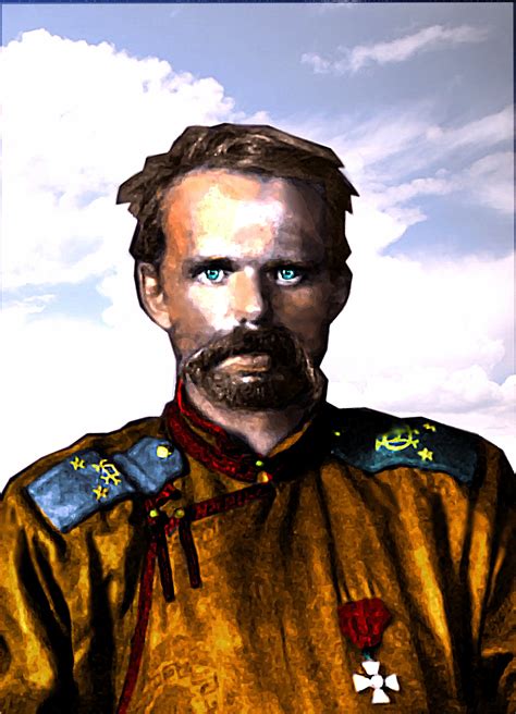 Roman Ungern-Sternberg báró portréja