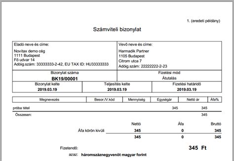 Pénzügyi dokumentumok és átutalási bizonylat