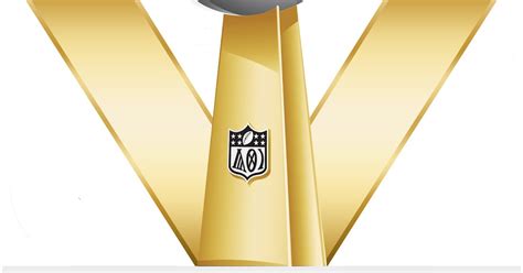 Az NFL logója és a Super Bowl trófea