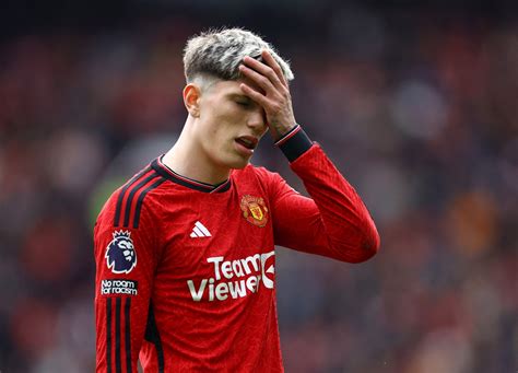 Manchester United spillere fejrer et mål