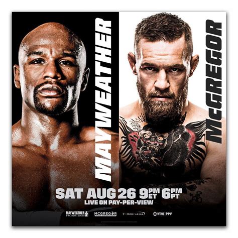 Floyd Mayweather és Conor McGregor poszter