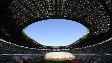 A tokiói Nemzeti Stadion madártávlatból