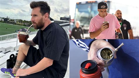 Lionel Messi yerba matét fogyaszt