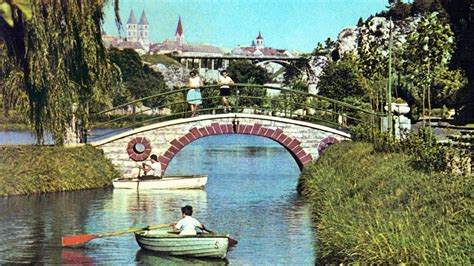 Tapolca látképe az 1960-as években