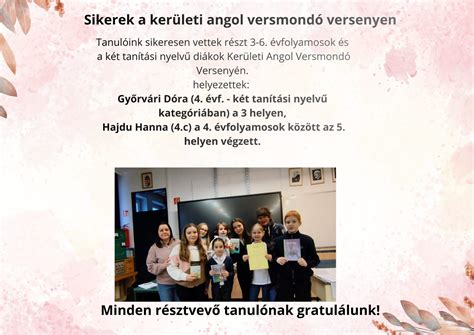 Gyermekek környezetvédelmi versmondó versenyen