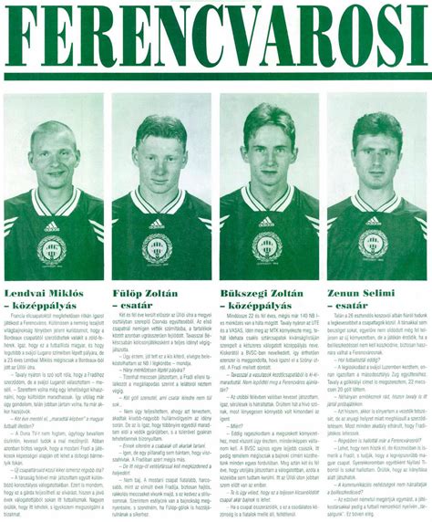Szlezák Zoltán fiatalon ferencvárosi mezben