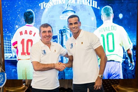 Rivaldo és Gheorghe Hagi együtt