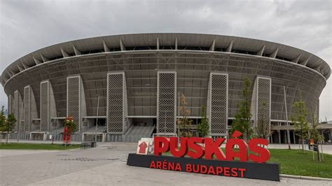A Puskás Aréna látképe egy mérkőzésen