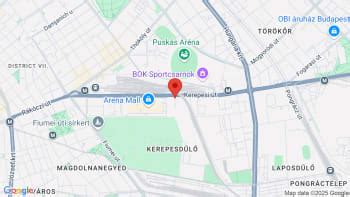 térkép Budapestről, amely az MTK Sportpark helyét mutatja