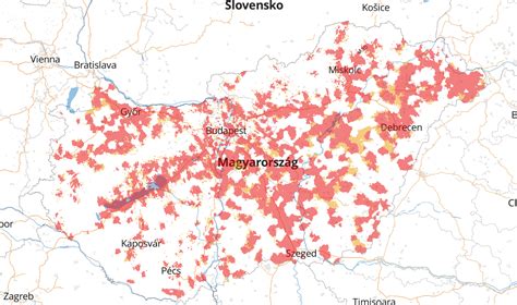 5G lefedettségi térkép Magyarországon