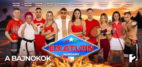 Exatlon Hungary pálya és versenyzők egy küzdelem során