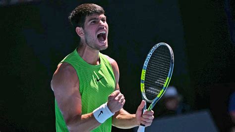 Carlos Alcaraz ünneplése az Australian Open győzelem után