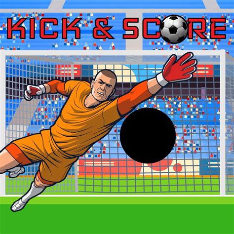 Játékos rúgás labdával a Kick & Score játékban