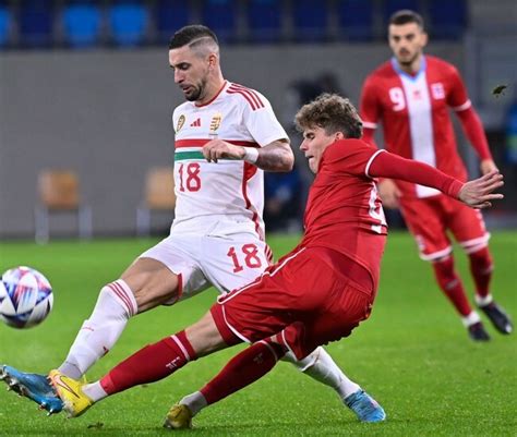 Magyar labdarúgó mérkőzés pillanata