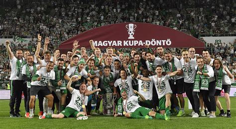 Az 1991-es kupagyőztes Ferencváros csapatképe