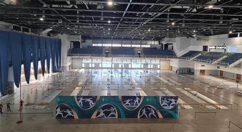 A BOK (SYMA) Csarnok látképe egy sportesemény alatt