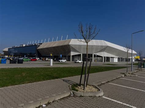 Szlovák futballstadion látképe