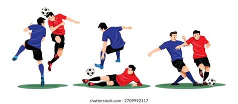 Két futballista dinamikus jelenetben a pályán