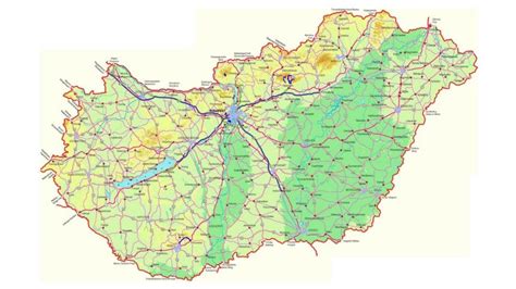 Térkép Magyarországról a labdarúgás térnyerésével