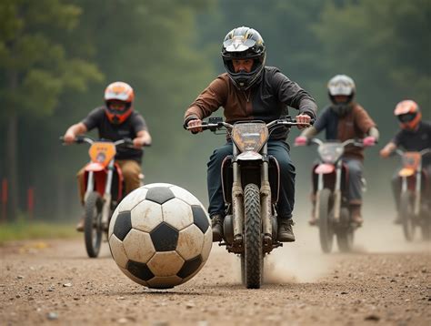 Modern motoball mérkőzés