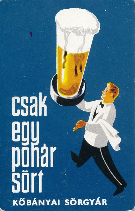 Régi magyar sörgyár reklámplakát
