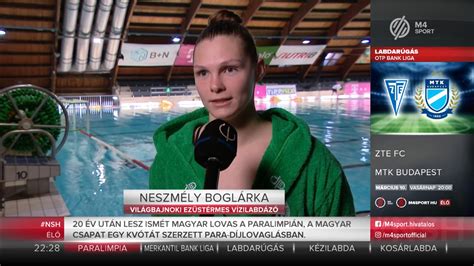 Neszmély Boglárka, a magyar női vízilabda-válogatott kapusának látványos védése